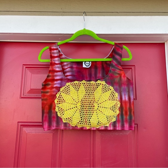 Handmade tie dye Dollie top - Picture 5 of 10